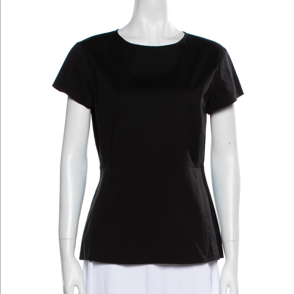 Theory Zipper Back Black Top